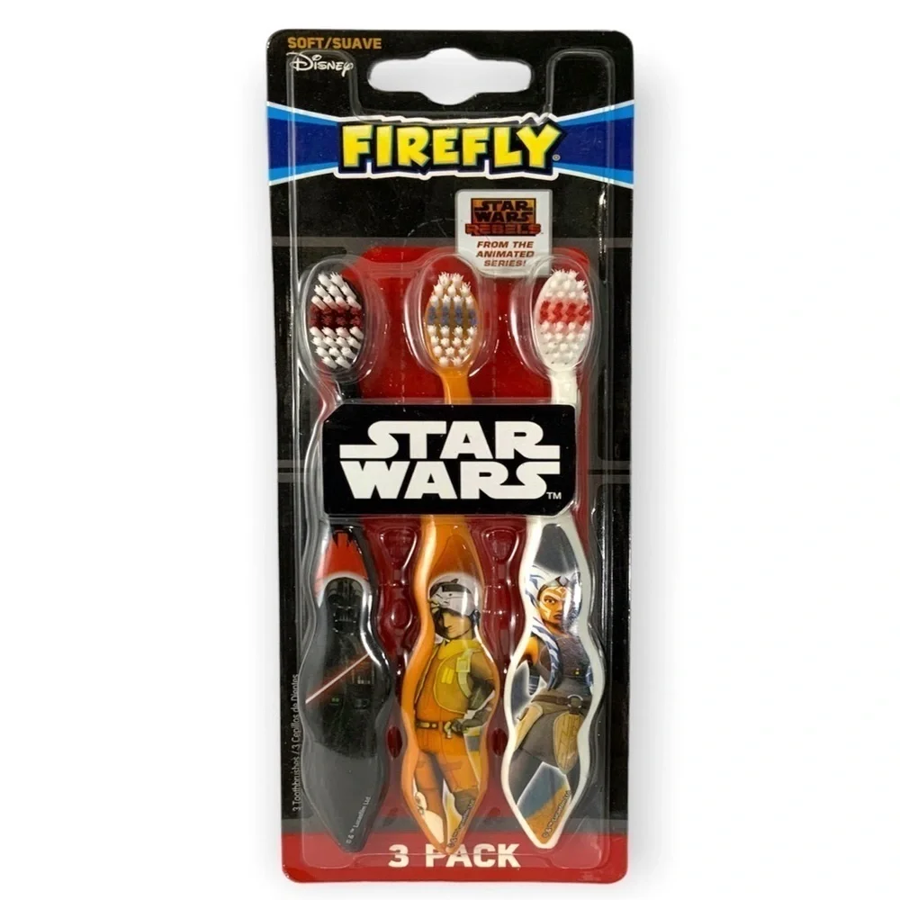 Firefly Star Wars Kids Toothbrushes Pack of 3